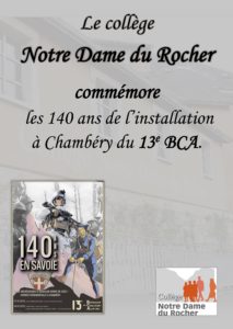 Lire la suite à propos de l’article Les 140 ans de l’installation à Chambéry du 13e BCA.